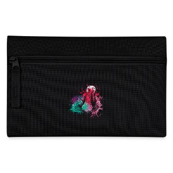 Colorful Splash Farm animals thanksgiving Turkey - Pencil Case - black - Front