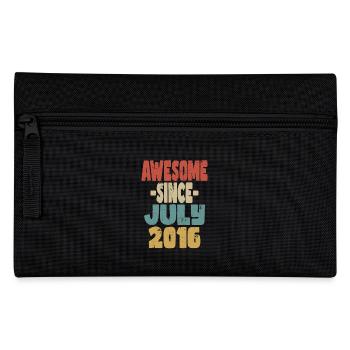 2016 July Birthday Retro - Pencil Case - black - Front