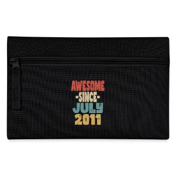 2011 Juli Geburtstag Retro - Federtasche - Schwarz - Vorne