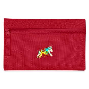 Splash Art Wolf - Trousse - rouge - Devant