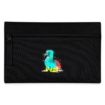 Splash Art Seal Lion de mer - Trousse - noir - Devant