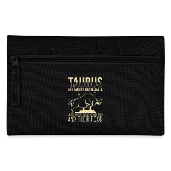 Taureau Signe du zodiaque Astrologie Horoscope Taureau - Trousse - noir - Devant