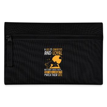 Horoscope astrologique du signe du zodiaque Lion - Trousse - noir - Devant