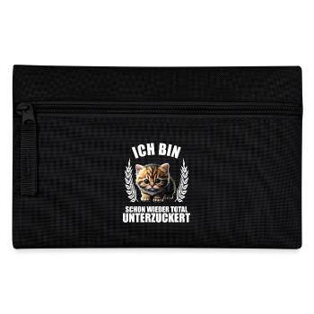 Ich bin schon wieder total unterzuckert Katze - Federtasche - Schwarz - Vorne