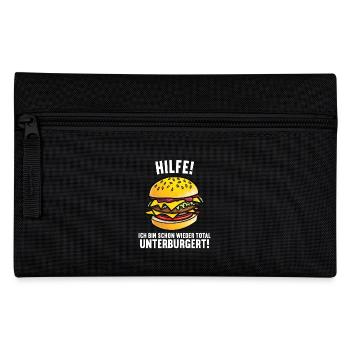 Hilfe Ich bin schon wieder total unterburgert - Federtasche - Schwarz - Vorne