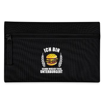Hilfe Ich bin schon wieder total unterburgert - Federtasche - Schwarz - Vorne