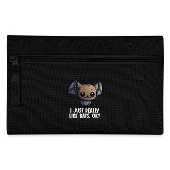 I Just really like Bats ok Fledermaus - Pencil Case - black - Front