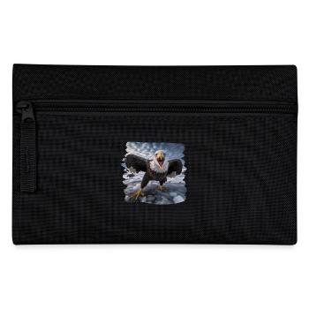 Aulne pygargue à tête blanche oiseau aigle pierre - Trousse - noir - Devant