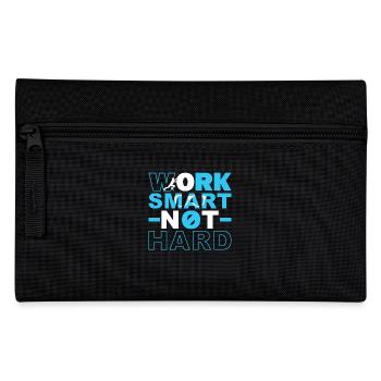 Travaillez intelligemment, pas dur - Trousse - noir - Devant
