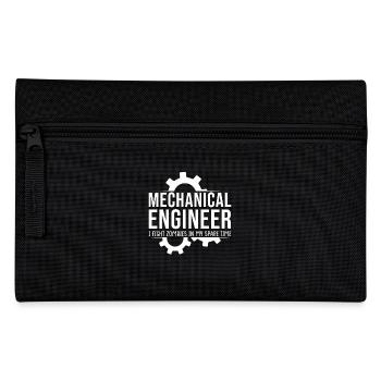 Mechanical Engineer I'm fighting zombies - Pencil Case - black - Front