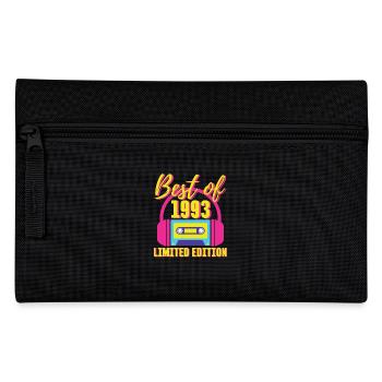 30. Geburtstag Best of 1993 Kassette Retro 80er Jahre - Federtasche - Schwarz - Vorne