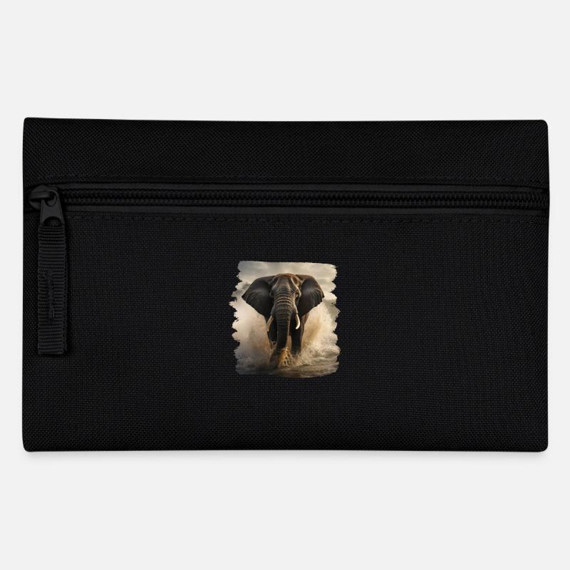 Eléphant réaliste éléphant - Trousse - noir