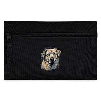 Kangal Hundehunderasse Gesicht - Federtasche - Schwarz - Vorne