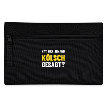 Hat Hier Jemand Kölsch Gesagt Kölner Karneval Köln - Federtasche - Schwarz - Vorne