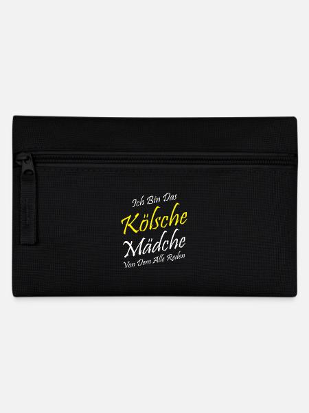 Kölsche Mädche Kölle Kölsch Kölner Karneval Köln - Federtasche - Schwarz