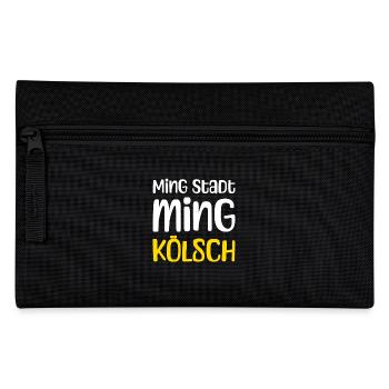 Ming Stadt Ming Kölsch Kölle Kölner Karneval Köln - Federtasche - Schwarz - Vorne