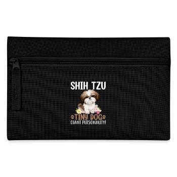 Shih Tzu petit chien géant personnalité - Trousse - noir - Devant