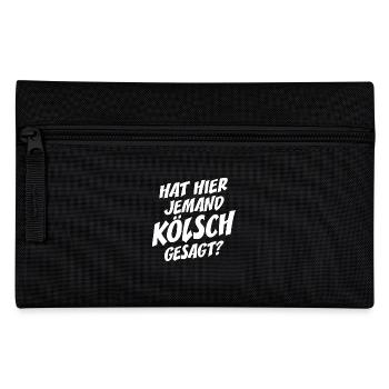 Hat Hier Jemand Kölsch Gesagt Kölner Karneval Köln - Federtasche - Schwarz - Vorne
