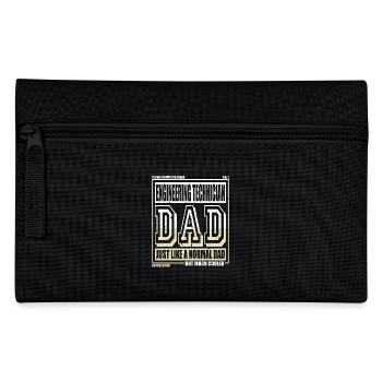 Engineering Technician Dad Gift - Pencil Case - black - Front