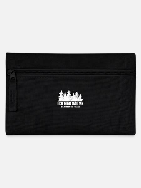Ich Mag Bäume Die Halten Die Fresse - Waldliebe - Federtasche - Schwarz
