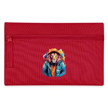 Street style lion | Lion lovers - Pencil Case - red - Front