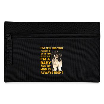 Shih Tzu - Federtasche - Schwarz - Vorne