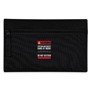 Ophthalmologists Hard At Work - White - Pencil Case - black - Front