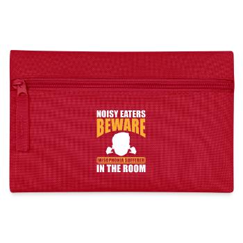 Misophonia Loud eaters Beware of misophonia - Pencil Case - red - Front