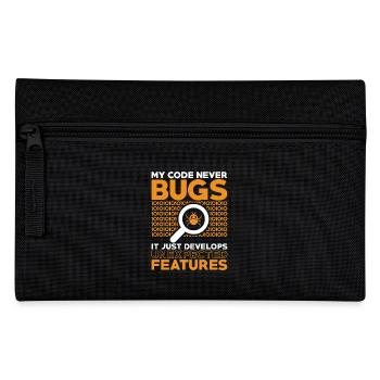 Programmierer Entwickler Coder Code - Federtasche - Schwarz - Vorne