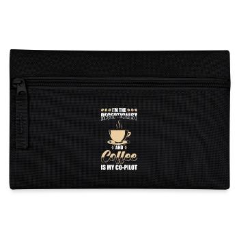 Receptionist Gift Receptionist Coffee - Pencil Case - black - Front