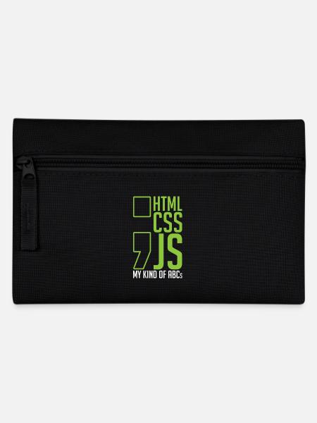 Webentwickler Geschenk Html Css Js Meine Art Von - Federtasche - Schwarz