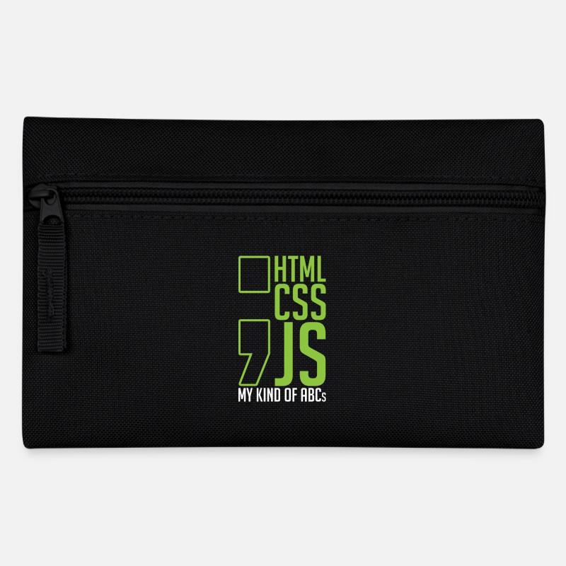 Webentwickler Geschenk Html Css Js Meine Art Von - Federtasche - Schwarz