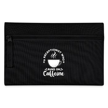 Receptionist Gift Receptionist Coffee - Pencil Case - black - Front