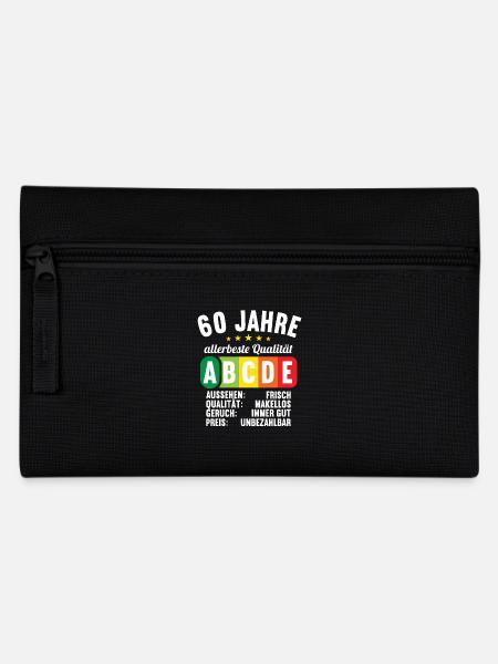 Lebensmittelampel Score 60 Jahre 60 Geburtstag - Federtasche - Schwarz