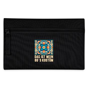 80er Motto Party Das ist mein 80er Jahre Kostüm - Federtasche - Schwarz - Vorne