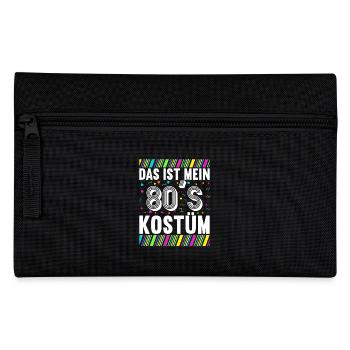 80er Motto Party Das ist mein 80er Jahre Kostüm - Federtasche - Schwarz - Vorne