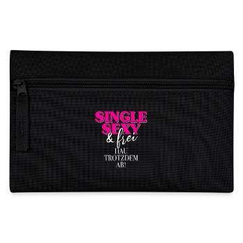 Single Sexy Hau Trotzdem Ab Anti Flirt Anmachen - Federtasche - Schwarz - Vorne