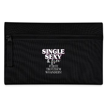 Single Sexy Frei Flirte Woanders Anti Anmache Solo - Federtasche - Schwarz - Vorne