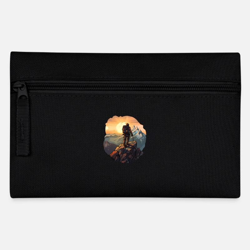 Bergsteigen - Federtasche - Schwarz