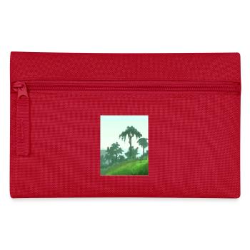Palm trees on canvas - Pencil Case - red - Front