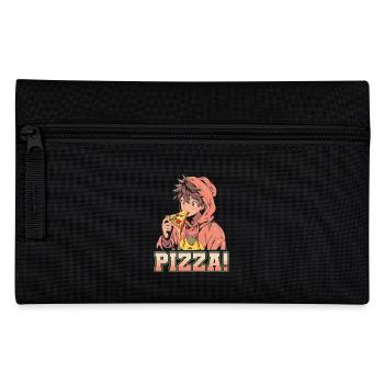 Pizza Lover Young Girl Anime Manga Pizza - Trousse - noir - Devant