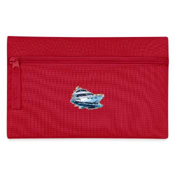 Yacht Motorboat - Pencil Case - red - Front