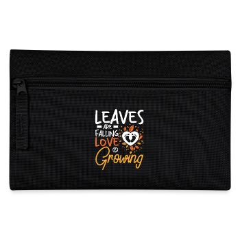 Pregnancy leaves are falling love is growing - Federtasche - Schwarz - Vorne