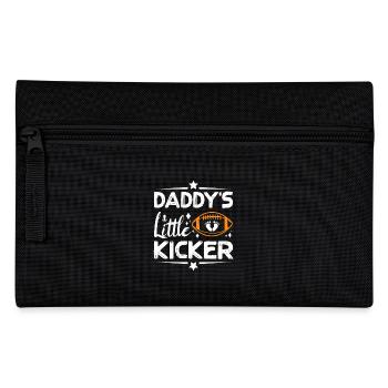 Pregnancy Football Daddy's little kicker - Federtasche - Schwarz - Vorne