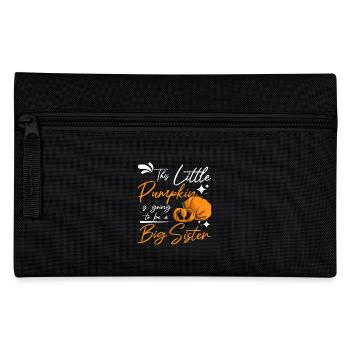 Pregnancy Thanksgiving pumpkin big sister - Federtasche - Schwarz - Vorne