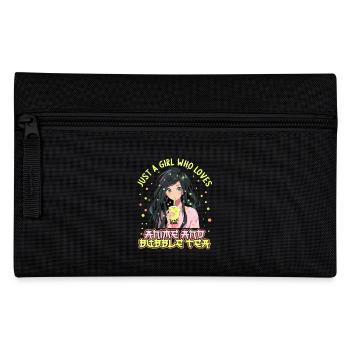 Just a girl who loves Anime and Boba Bubble Tea - Federtasche - Schwarz - Vorne