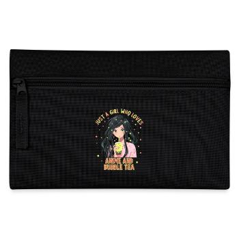Just a girl who loves Anime and Boba Bubble Tea - Federtasche - Schwarz - Vorne