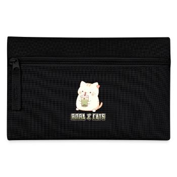 Boba and Cats Katze die Bubble Tee Mädchen Anime - Federtasche - Schwarz - Vorne