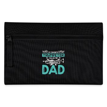 Trompettistes Mon trompettiste préféré m’appelle papa - Trousse - noir - Devant