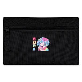 Anime and Boba Bubble Tea - Pencil Case - black - Front